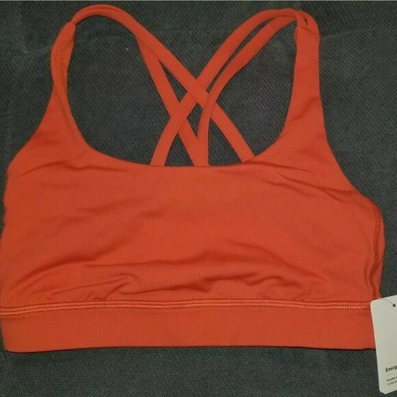 BNWT! Lululemon Energy Bra *Medium Support, B/C Cup Size 4 Brick - Picture 6 of 7